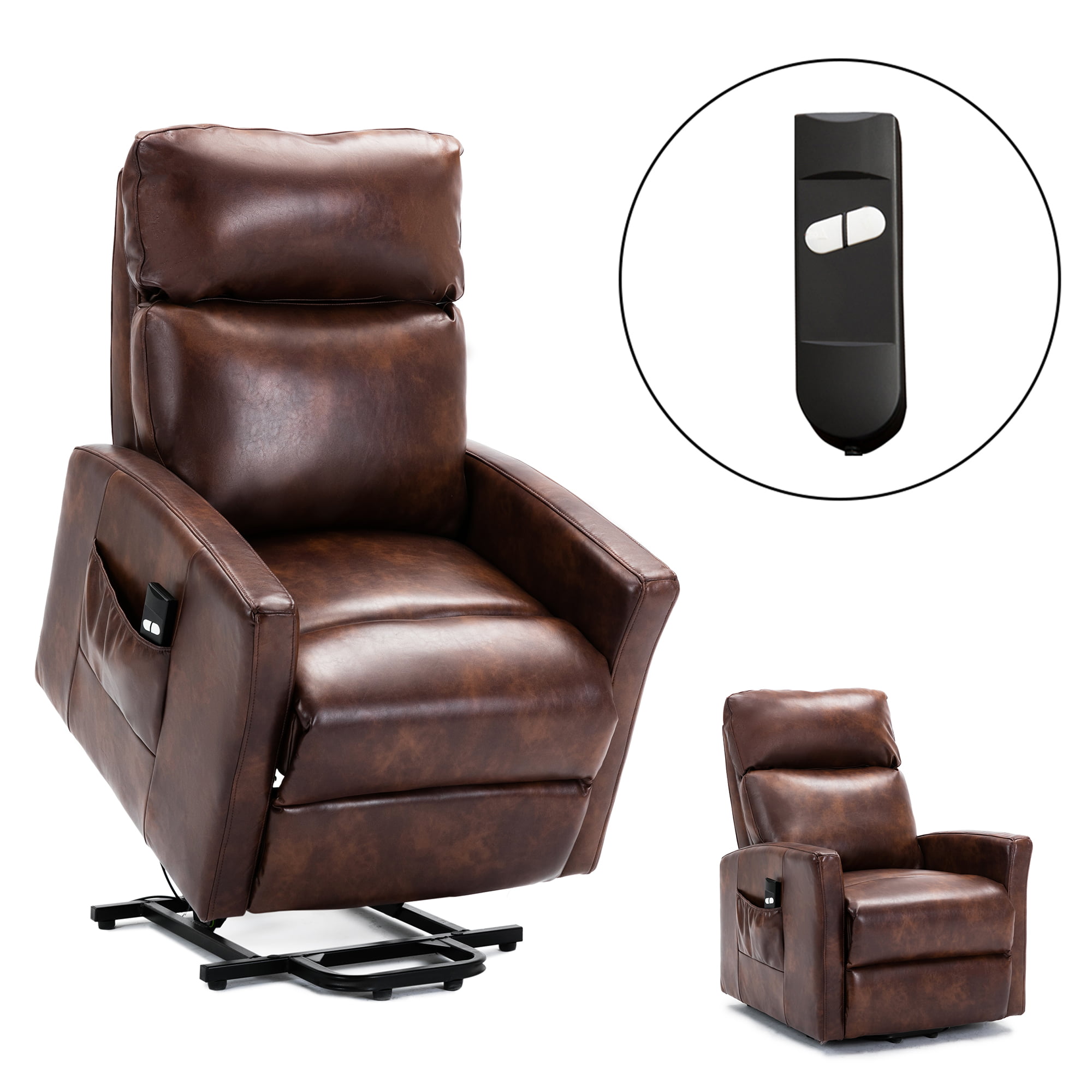 Electric Power Lift Recliner Chair for Elderly, Modern Reclining Office Chair 300 Capacity with ...
