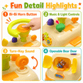 thumbnail image 2 of JoyStone Ride On Push Car for Toddlers, Push Walker Ride On Car with Lights, Music and Horn, Under Seat Storage, Push Car for Boys Girls, Orange, Bear, 2 of 9