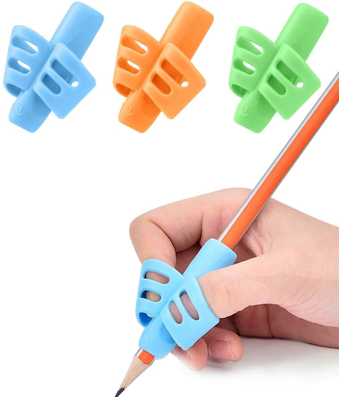 Pencil Grips for Kids Handwriting Writing Aid Gripper Trainer Posture Correction 