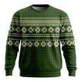 thumbnail image 4 of KHONTS Ugly Christmas Sweatshirts for Men Funny Christmas Pullovers Tops Fun Holiday Novelty Xmas Clothes Dark Green L, 4 of 4