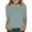 Green, variant on Plus Size Tops for Women,Womens Tops under $5,Children's Solid Color 3/4 Sleeve Round Neck Tops/shirt Purple 5 Years