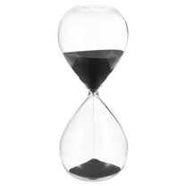 Uxcell 45 Minutes Sand Timer, Sand Watch Hour Glass Sandglass Timer Clock for Living Room Home Office Restaurant Decoration, Black