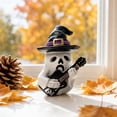 thumbnail image 4 of Deeceymbur Gothic Ghost Resin Statue Hand-Painted Witch Hat Skull Guitar Halloween Indoor Table Decor Figurine, 4 of 7
