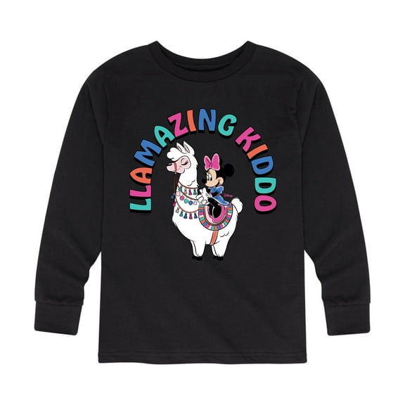 Mickey & Friends - Llamazing Kiddo - Toddler And Youth Long Sleeve Graphic T-Shirt