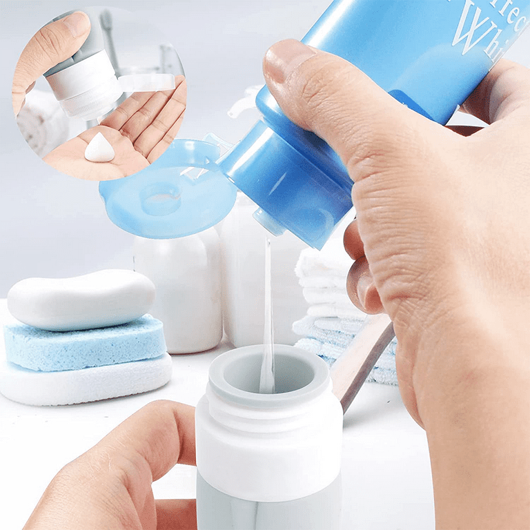 Suptree Silicone Travel Size Toiletries Bottles Containers 4 Pack Leakproof Squeezable Refillable Travel Accessories (3oz/90ml), Size: 90ml (4pcs)