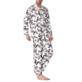 thumbnail image 2 of Naloa Bird Men’s Pajamas Set - Long Sleeve Button Down Sleep Shirt and Pajama Bottoms Sleepwear Set-X-Large, 2 of 7