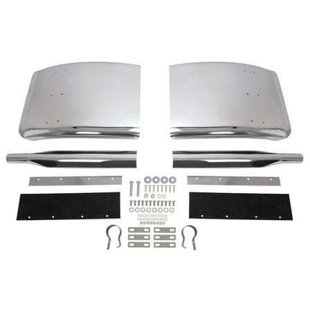 HECASA 30"x24" Quarter Fender Universal Semi Truck Mounting Tube Included