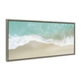 thumbnail image 2 of Kate and Laurel Sylvie Ocean Beach Fantasy Framed Canvas Wall Art by the Creative Bunch Studio 18x40 Gray Coastal Beach Art for Wall, 2 of 9