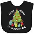 thumbnail image 3 of Inktastic Rockin' Around the Christmas Tree Boys or Girls Baby Bib, 3 of 4