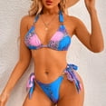 thumbnail image 4 of WREESH Maillot de Bain à Motif Coloré Imprimé pour Femme, 4 of 9