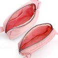 thumbnail image 3 of Qucyy Mini Sac Banane Rose pour Femmes et Hommes, Sac de Taille Imperméable à la Mode avec Sangle Réglable pour Voyage, Randonnée, Jogging, Cyclisme Rose, 3 of 5