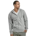 thumbnail image 4 of COUVER Men's Active Casual Cotton Terry Zipper Hoodie, Heather Grey M, 1 Count, 1 Pack, 4 of 4