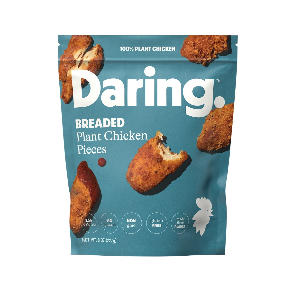 Daring Plant-Based Frozen Breaded Chicken Pieces, Vegan, 8 oz Pouch - Walmart.com