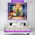 thumbnail image 5 of Merry Christmas Siamese Santa Hat Xmas Tree Winter Holiday Tapestry Cat Lover Kitten Owner Gifts Wall Hanging Backdrop Home Decor - 01013, 5 of 5