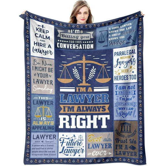 Lawyer Gifts for Women, Lawyer Gifts for Men, Law School Graduation Gifts, Law School Essentials, Law School Gifts, Lawyer Gift Ideas, Best Lawyer Ever Throw Blanket 60 x 50 Inch