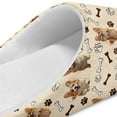 thumbnail image 6 of FUIALDOLG House Slippers for Woman Comfortable Arch Support Indoor Slippers Closed Toe Soft Bedroom Shoes Kawaii Corgi Dogs Print, Size 7.5-8.5, 6 of 7