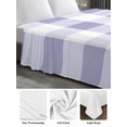 thumbnail image 6 of Purple Plaid Twim XL Size Flat Sheet, Wrinkleproof & Fadeproof Cooling Flat Bed Sheet Only, Spring Summer Farmhouse Buffalo Checkered Breathable Soft Bedding Top Sheets 66 x 102 Inches, 6 of 8