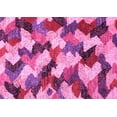 thumbnail image 1 of Ahgly Company Indoor Rectangle Abstract Pink Modern Area Rugs, 2' x 5', 1 of 4