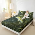thumbnail image 4 of Manfei Bass Big Fish Queen Sheet Sets,Fishing And Hunting Flat Sheet,Underwater Animals Theme Queen Fitted Sheet For Teens Boys,Breathable Home Decor,4-Piece, 4 of 7