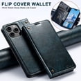 thumbnail image 3 of Dteck for iPhone 16 Pro Max Case Wallet, Shockproof Magnetic Kickstand Credit Card Holder Leather Folio Case Flip Stand Cover for iPhone 16 Pro Max, Blue, 3 of 5