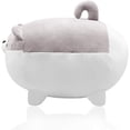 thumbnail image 2 of Almohada DE Peluche MACHAO Shiba Inu 15,7 pulgadas Gris, 2 of 5