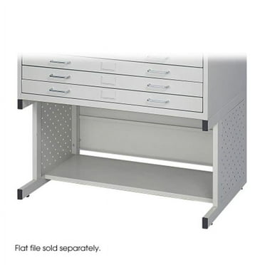 Safco  Facil Flat File High Base-Small - Light Gray