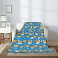 thumbnail image 2 of Sikiie Corgi Dog Face Cozy Flannel Fleece Throw Blanket: Lightweight & Thick for All Seasons - Perfect for Women, Men, & Kids"40"x30", 2 of 6