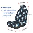 thumbnail image 3 of Wukai Christmas Gnome blue Full Set Car Seat Covers with Soft Padding Universal Auto Front Seats Protector and Cushion Mat, 3 of 5