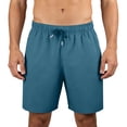thumbnail image 2 of Domuza Men's Lightweight Athletic Shorts with Pockets Gym Workout Running Tennis Shorts for Men Loose Beach Pants Green 5XL, 2 of 6