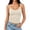 White, variant on LIZUOJUN Under $8 Women Tank Tops Built-in Bra Racerback Slim-Fit Camisole Sleeveless Casual Shirts Trendy Workout Tops Versatile Layering Daily Wear, Black, Camisole, L