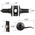 thumbnail image 3 of Oil Rubbed Bronze Entry Door Lever, 6-Way Universal Fit, Front and Back Door, 3 of 16