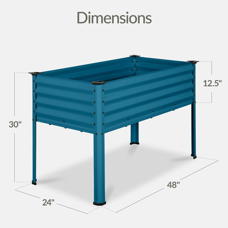 Best Choice Products Elevated Garden Bed, 48"x24"x30" photo 2