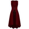 Kaemgyyd Women’s Renaissance Dress Sleeveless Tie up Square Collar Medieval Midi Dresses High Low Party Cocktail Outfit