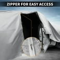 thumbnail image 6 of Unique Bargains Car Cover for Suzuki WagonR Aluminum Film,Cotton Outdoor Full Car Cover All Weather Waterproof Windproof Sun Protection with Driver Door Zipper, 6 of 6