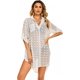 thumbnail image 3 of Traje de baño para mujer Camisa para cubrir la playa Bikini Ropa de playa Traje de baño Vestido para cubrir la playa, B-blanco-delgado, S Feliz Sencillez, 3 of 5