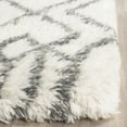 thumbnail image 5 of Safavieh  Handmade Casablanca Shag Santina Tribal Wool Rug Ivory/Grey 8' x 10' 8' x 10' Indoor Living Room, Bedroom, Dining Room Grey, 5 of 7