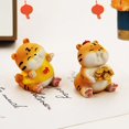 thumbnail image 4 of MesaSe Cartoon Tiger Miniature Lovely Resin Portable Mini Tiger Figure for Desktop, 4 of 10