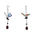 thumbnail image 1 of Topliu Clearance Items,2PCThree-dimensional Iron Crafts Wind Chimes Metal Glass Pain,Home Decor Clearance, 1 of 2