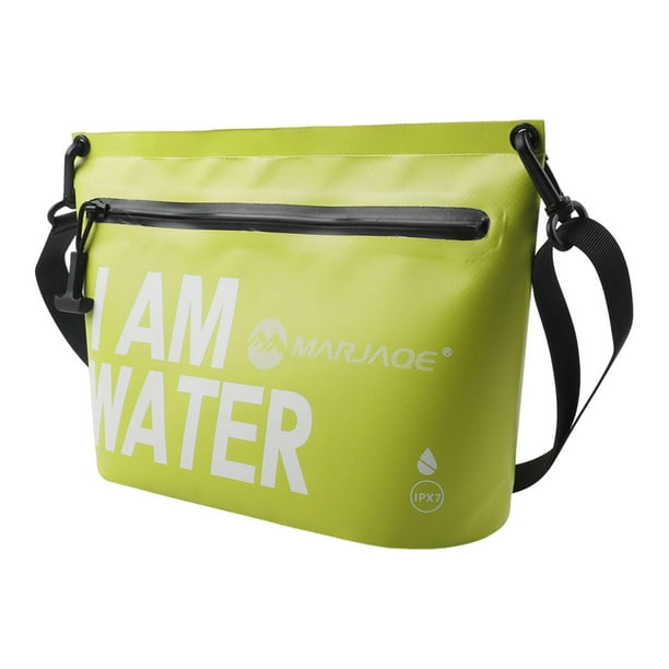 Bolsa impermeable y seca, bolso de hombro, organizador de maquillaje, bolso de mano ligero Verde