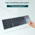 thumbnail image 1 of Viflosae up to 60% off Gifts Foldable Bluetooth Keyboard, Mode Bluetooth And USB Cable Portable BT Rechargeable Wireless Keyboard With Touchpad For Multiple System Use Deals, 1 of 2