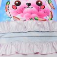 thumbnail image 4 of Girls Nightgowns Soft Sleepwear Nightdress Flutter Sleeve Rabbit Pajamas, 4 of 6