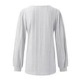 thumbnail image 7 of Womens Casual Fashion Long Sleeve Tops Ladies Square Neck Puff Sleeves Sweatshirt Top Women S Long Sleeve Shirt Shirts for Women Pack Athletic Long Sleeve Shirt Women Loose Fit Women T Shirt for Women, 7 of 7