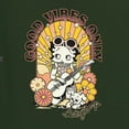 thumbnail image 5 of Wild Bobby, Betty Boop Good Vibes Only Betty Boop Unisex Crewneck Sweatshirt, Forest Green, Small, 5 of 5