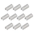 thumbnail image 1 of Uxcell Belt Buckle End Tips, 0.43 Inch Ribbon Crimp End Fasteners, Silver Tone 100 Pack, 1 of 7