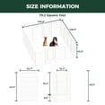 thumbnail image 5 of FXW Rollick Unleashed Dog Playpen for Indoor, Yard, RV Camping, 45 inch 16 Panels for Large Dogs, Black│Patented, 5 of 5