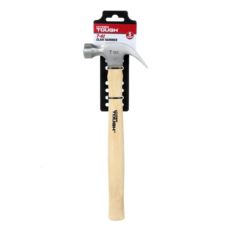 Hyper Tough 7 oz Head Weight Wood Hammer TH20215A - Walmart.com
