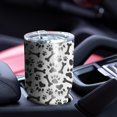 thumbnail image 4 of 30oz Paw Prints and Bones Tumblers Stainless Steel Tumbler with Lid and Straw,Vacuum Insulated Double Wall Travel Tumbler Cups Mug with Cleaning Brush for Coffee,Tea, 4 of 7