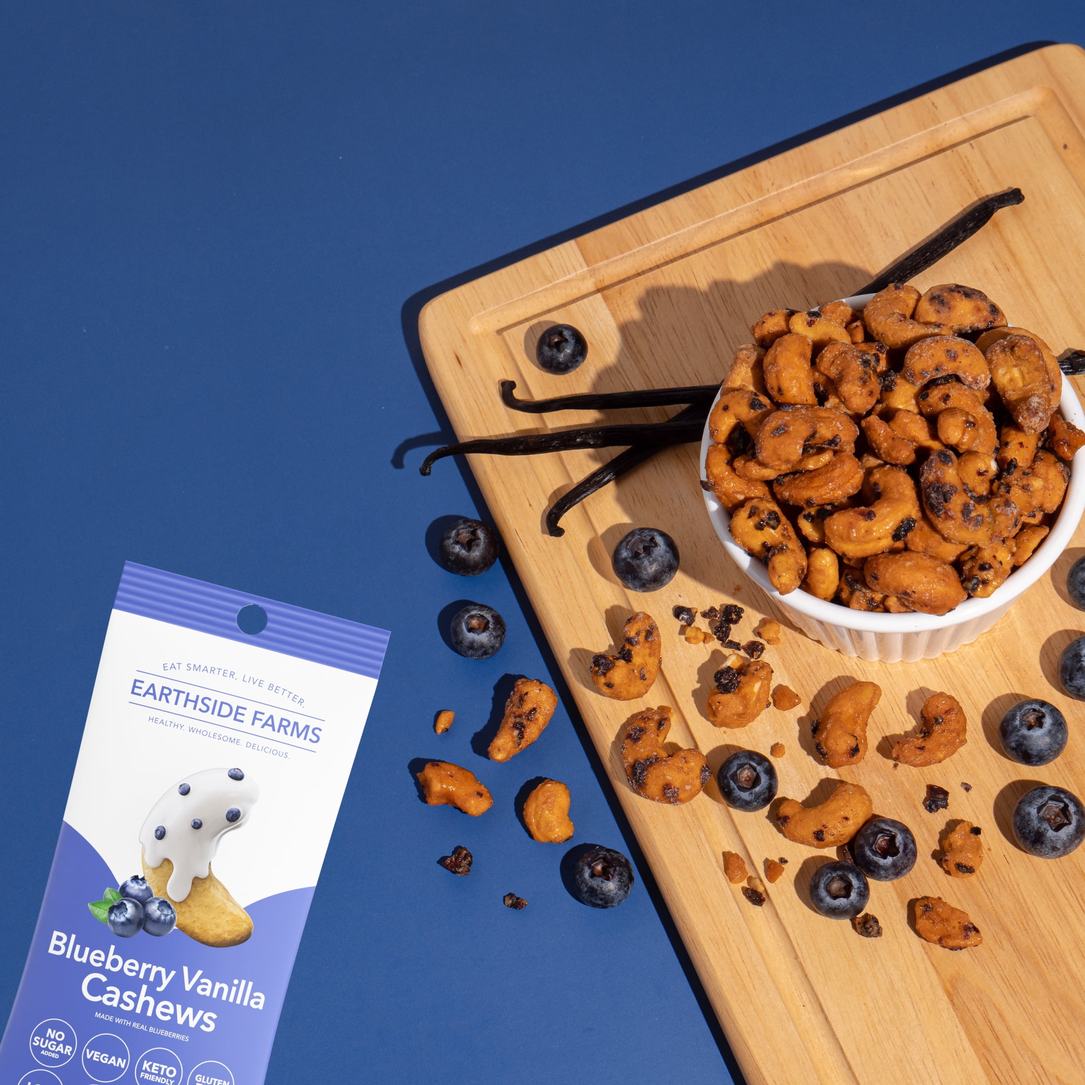 Earthside Farms, Blueberry Vanilla Cashews, 1.5 oz