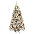thumbnail image 1 of Costway 1,8m Árbol de Navidad con 600 Ramas y 250 luces LED Ideal Como Decoración para las Fiestas, 1 of 8