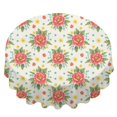 thumbnail image 2 of Pioneer Flower Floral Print Pattern Round Tablecloth 60 X 60 Inch, Wrinkle Resistant Wipeable Table Cloth for Kitchen Dining Picnic Patio Party, 2 of 6